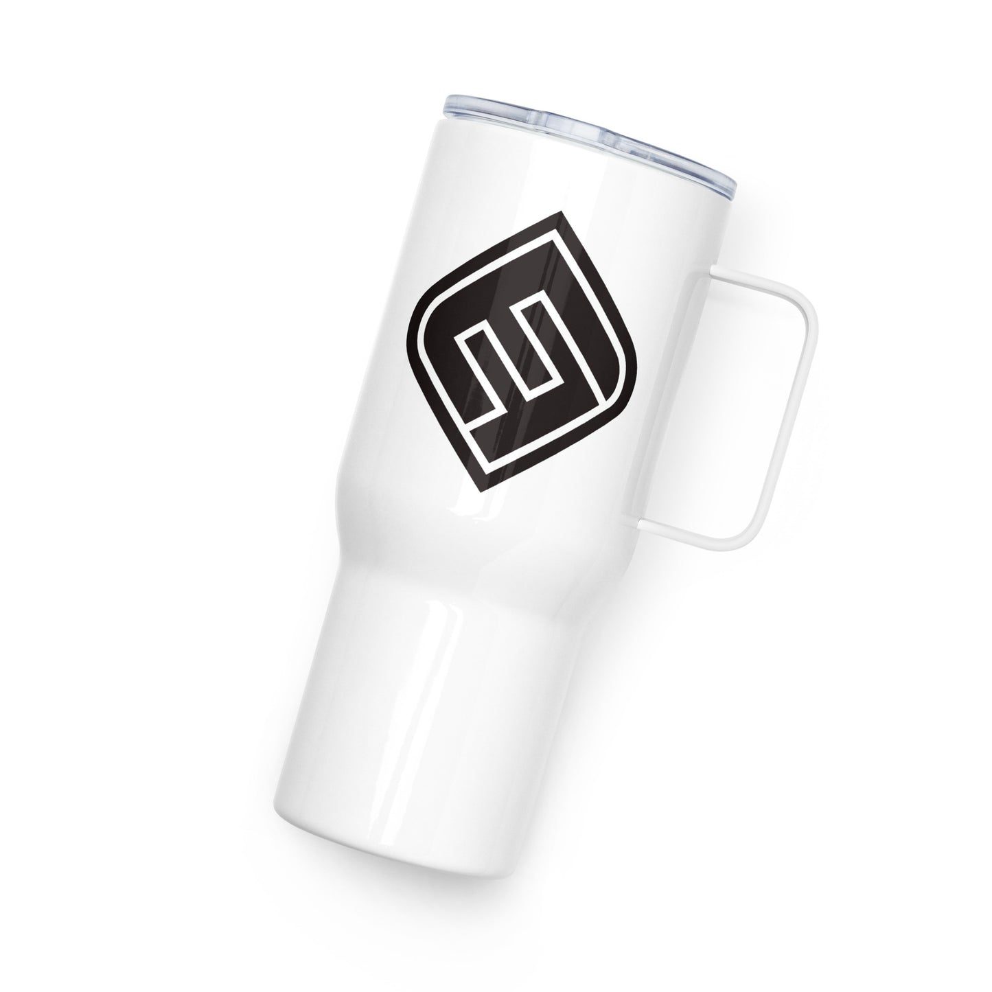 EF_Travel mug with a handle_Black Diamond Logo