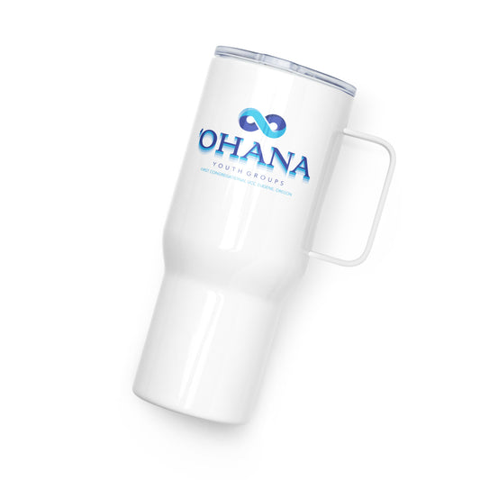 FCE_Ohana Stacked Travel mug with a handle