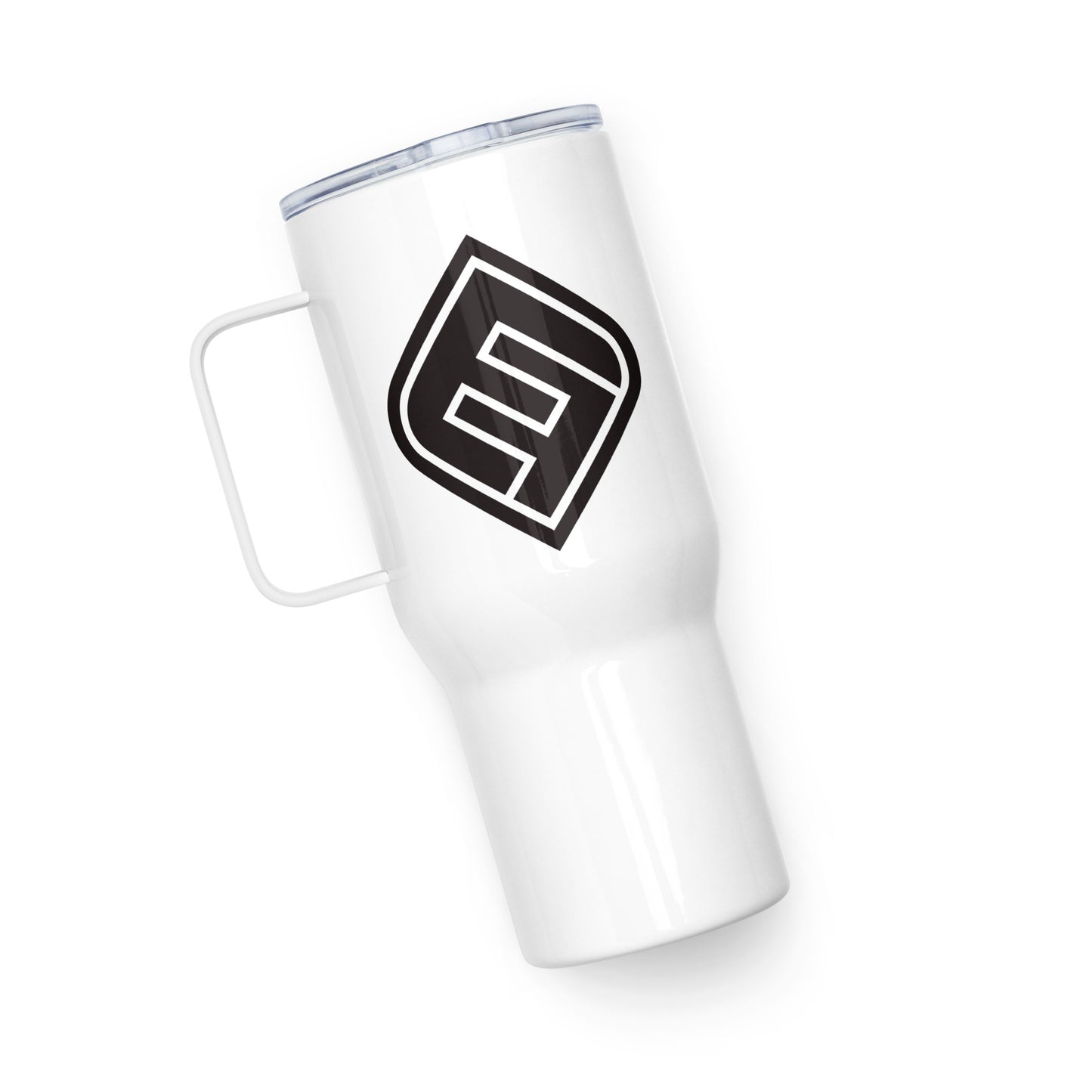 EF_Travel mug with a handle_Black Diamond Logo