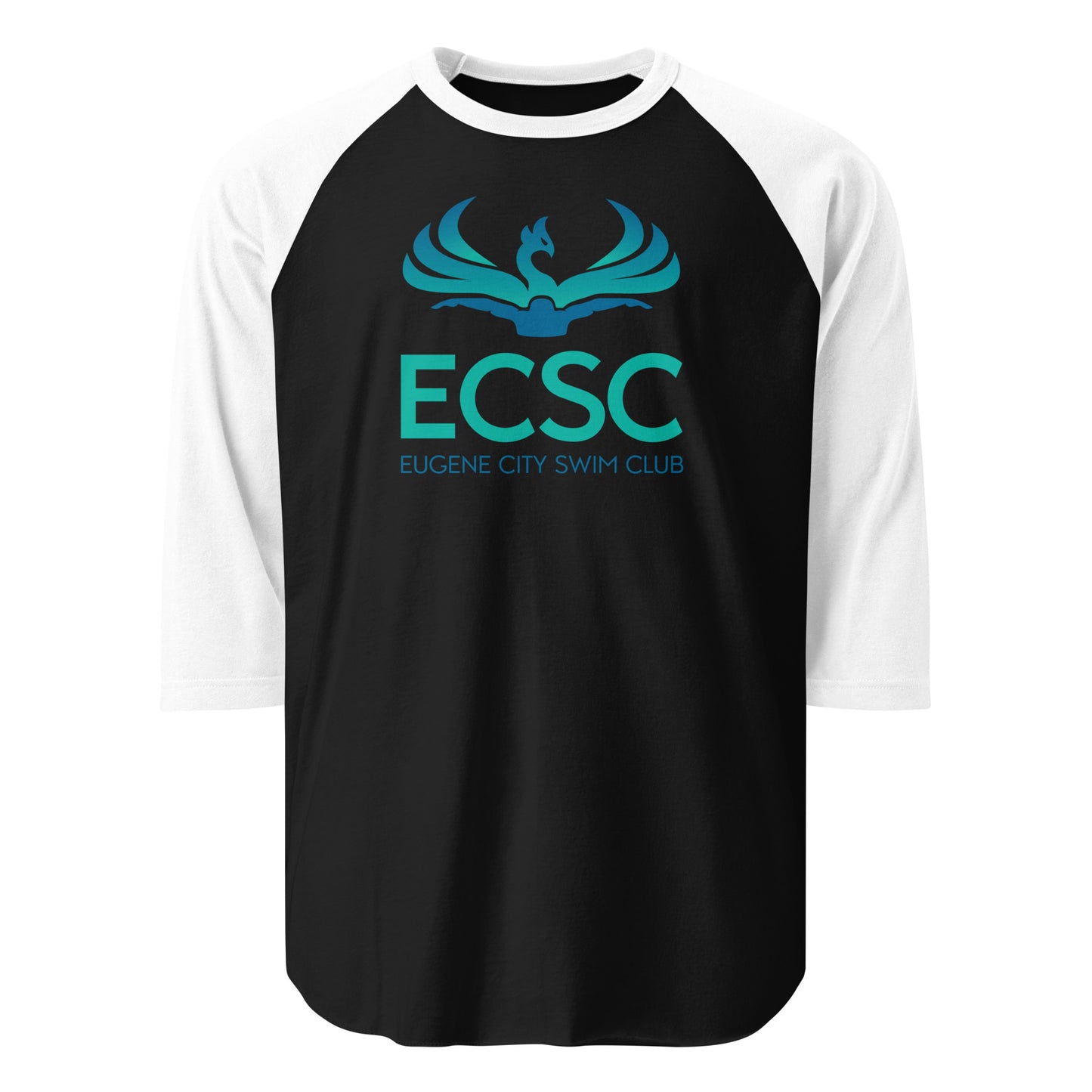 ECSC_3/4 sleeve raglan shirt Front Logo