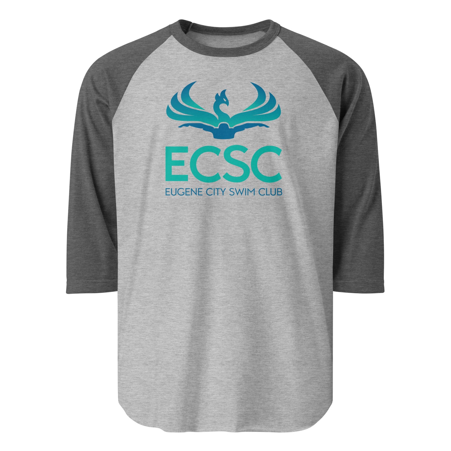 ECSC_3/4 sleeve raglan shirt Front Logo