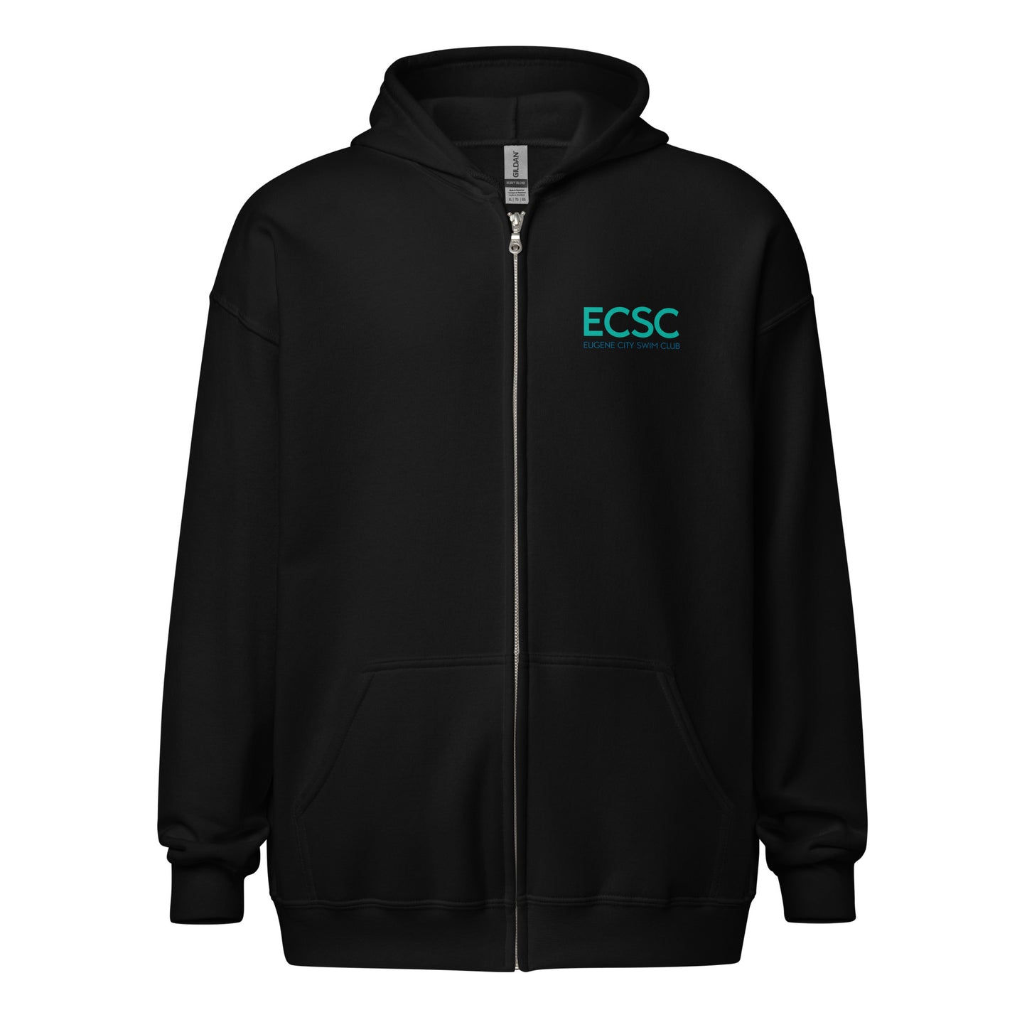 ECSC_Unisex heavy blend zip hoodie Front Back Logo