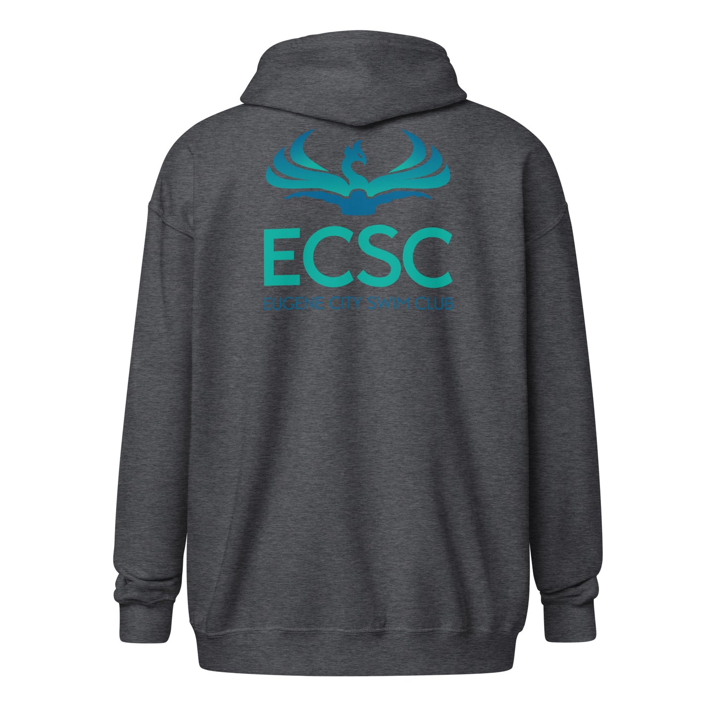 ECSC_Unisex heavy blend zip hoodie Front Back Logo