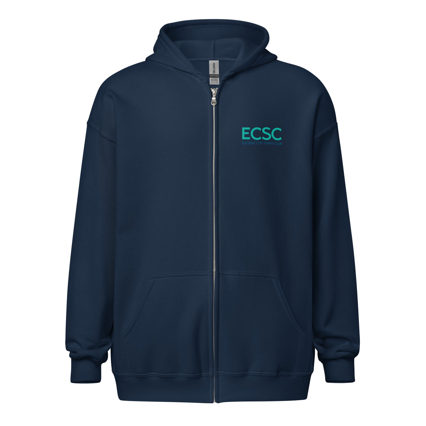 ECSC_Unisex heavy blend zip hoodie Front Back Logo