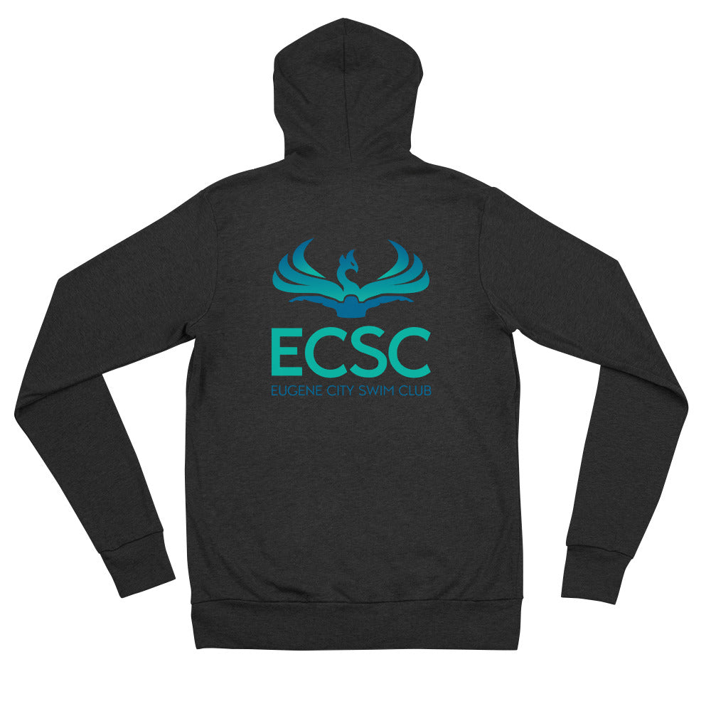 ECSC_Unisex zip hoodie Front Back Logo