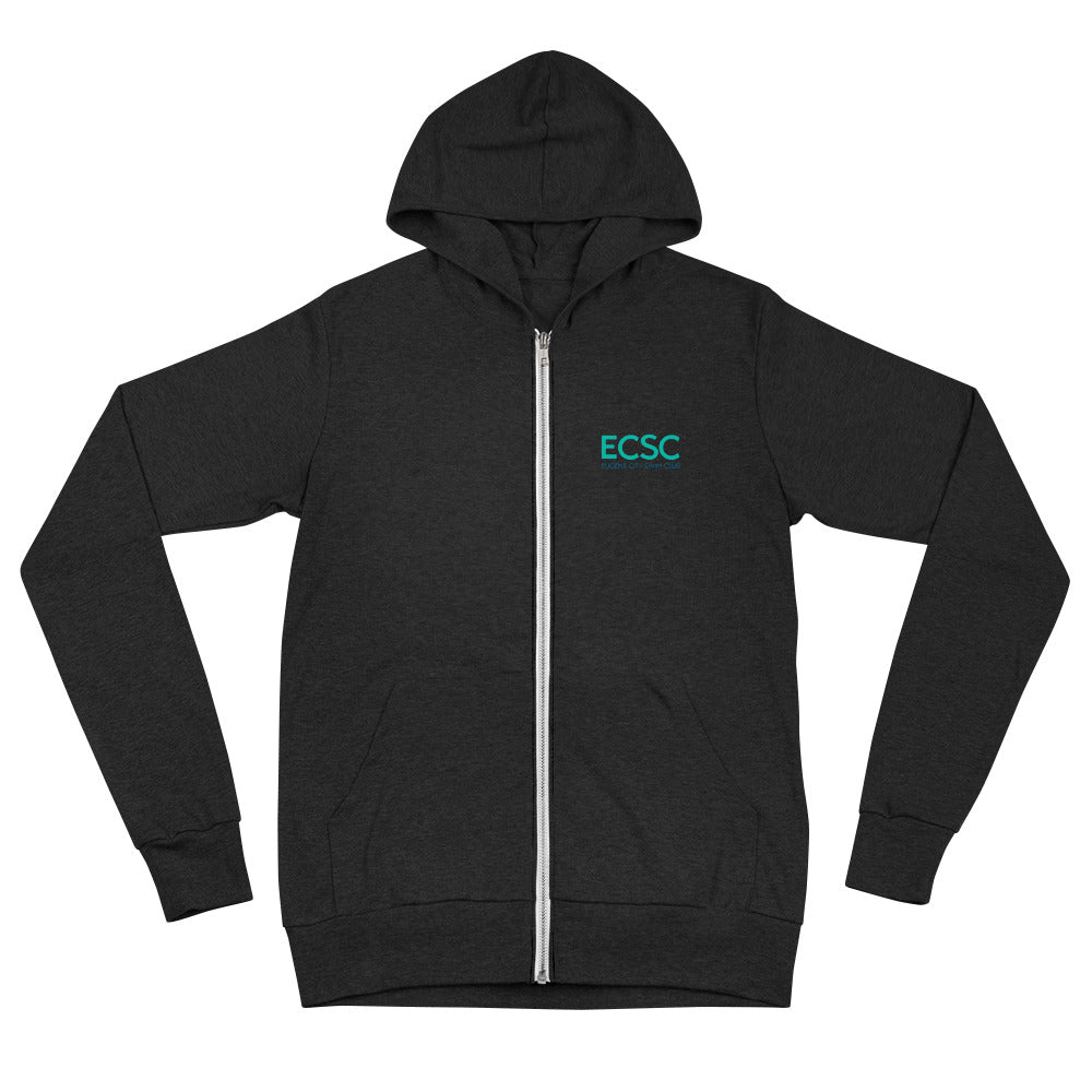 ECSC_Unisex zip hoodie Front Back Logo