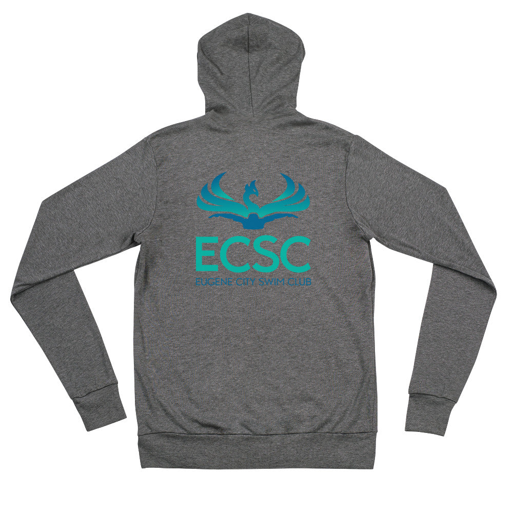 ECSC_Unisex zip hoodie Front Back Logo