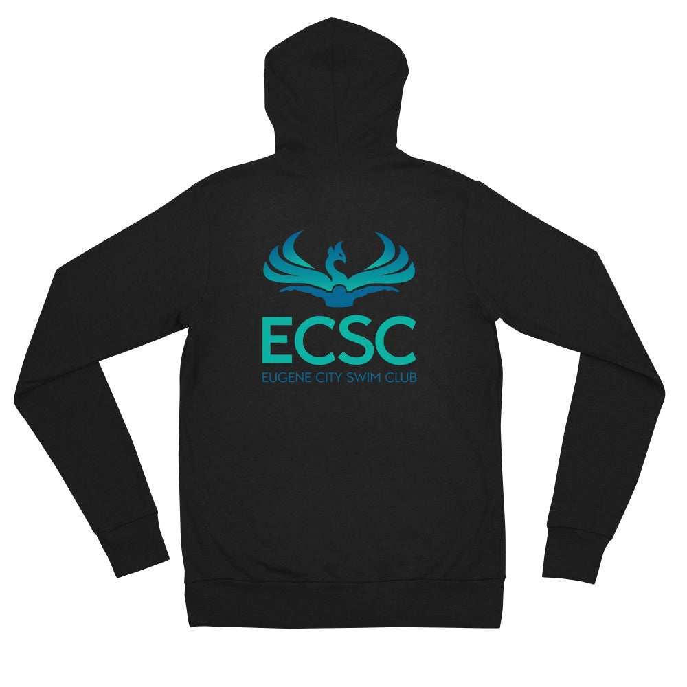 ECSC_Unisex zip hoodie Front Back Logo