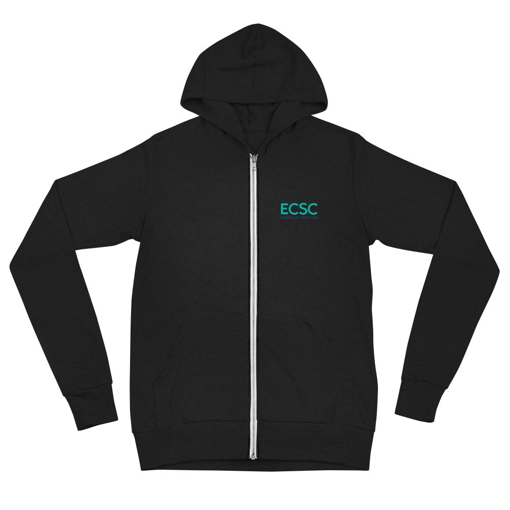 ECSC_Unisex zip hoodie Front Back Logo