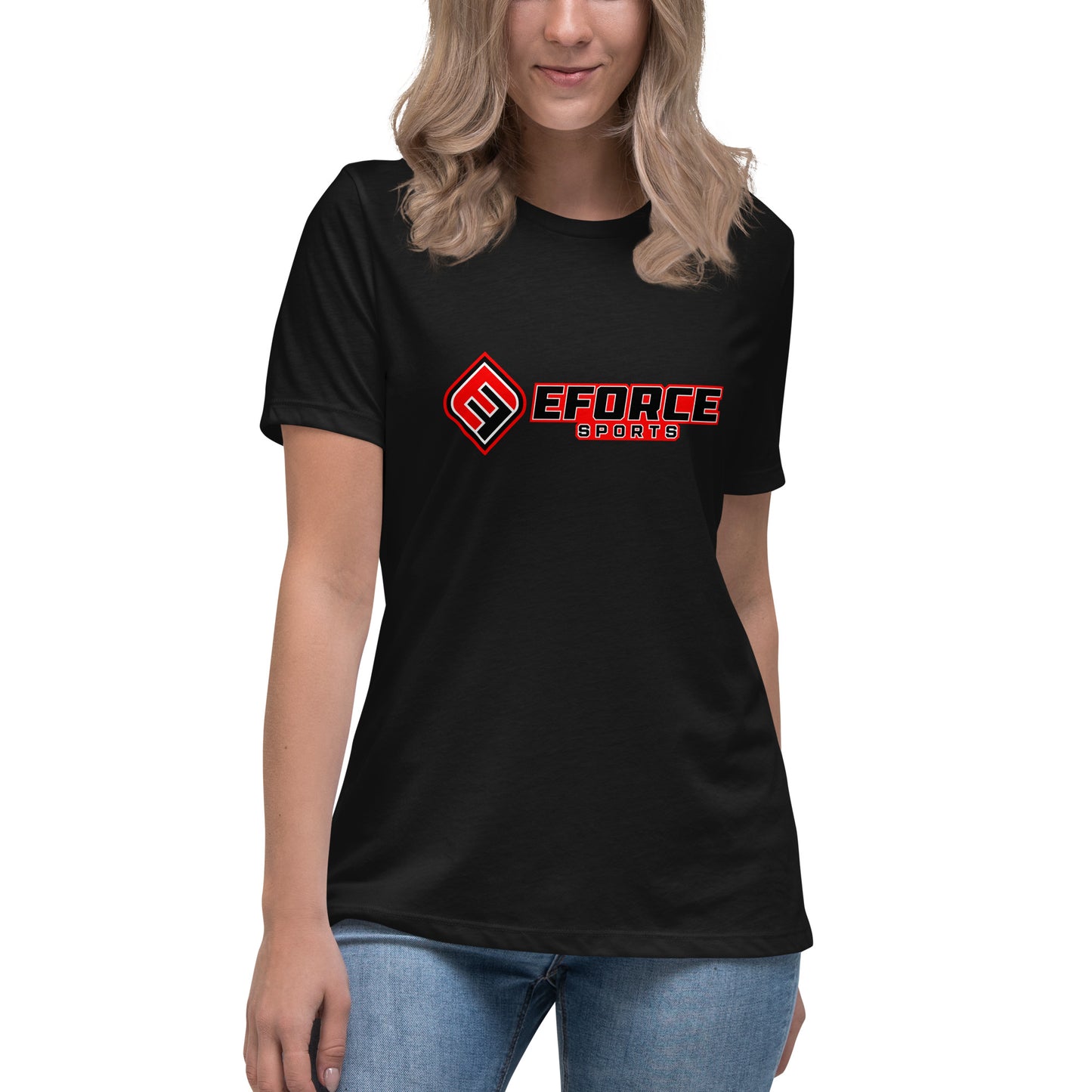 Women's Relaxed T-Shirt_Red Logo