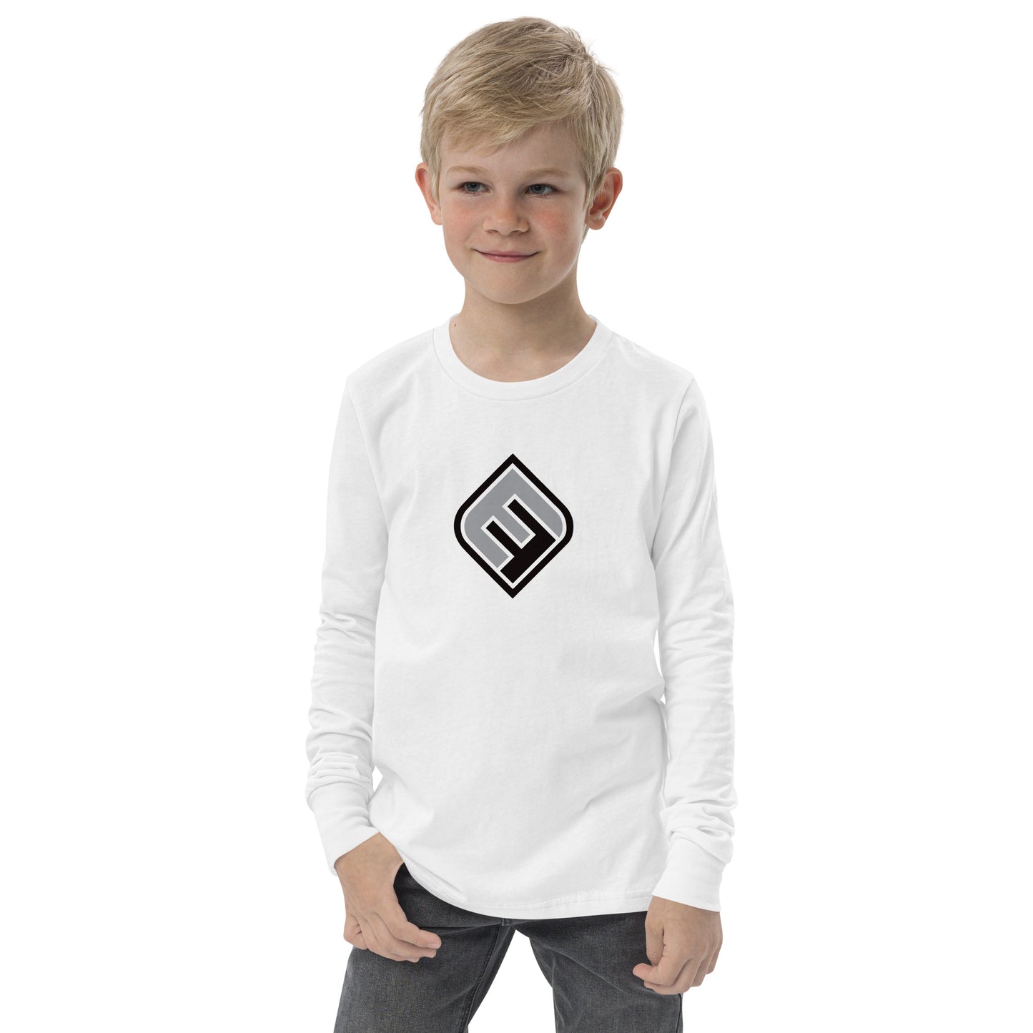 Youth Long Sleeve Tee_Diamond Logo