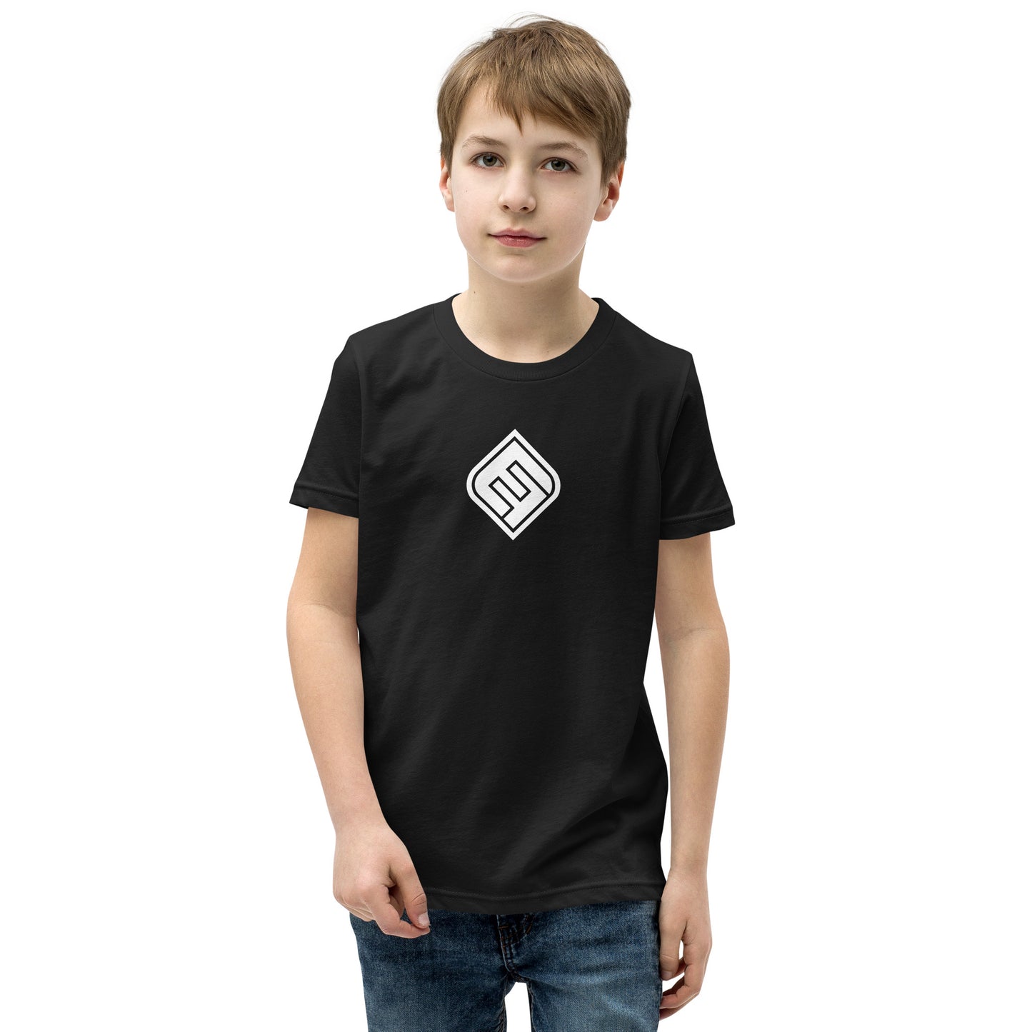 EF_Youth Short Sleeve T-Shirt_White Diamond Logo