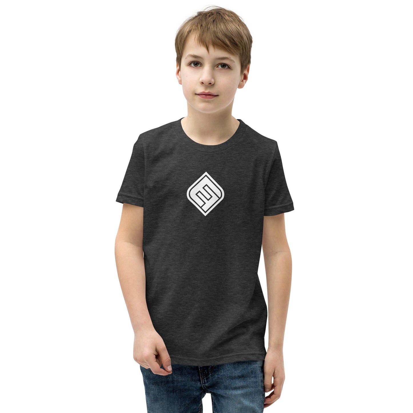 EF_Youth Short Sleeve T-Shirt_White Diamond Logo